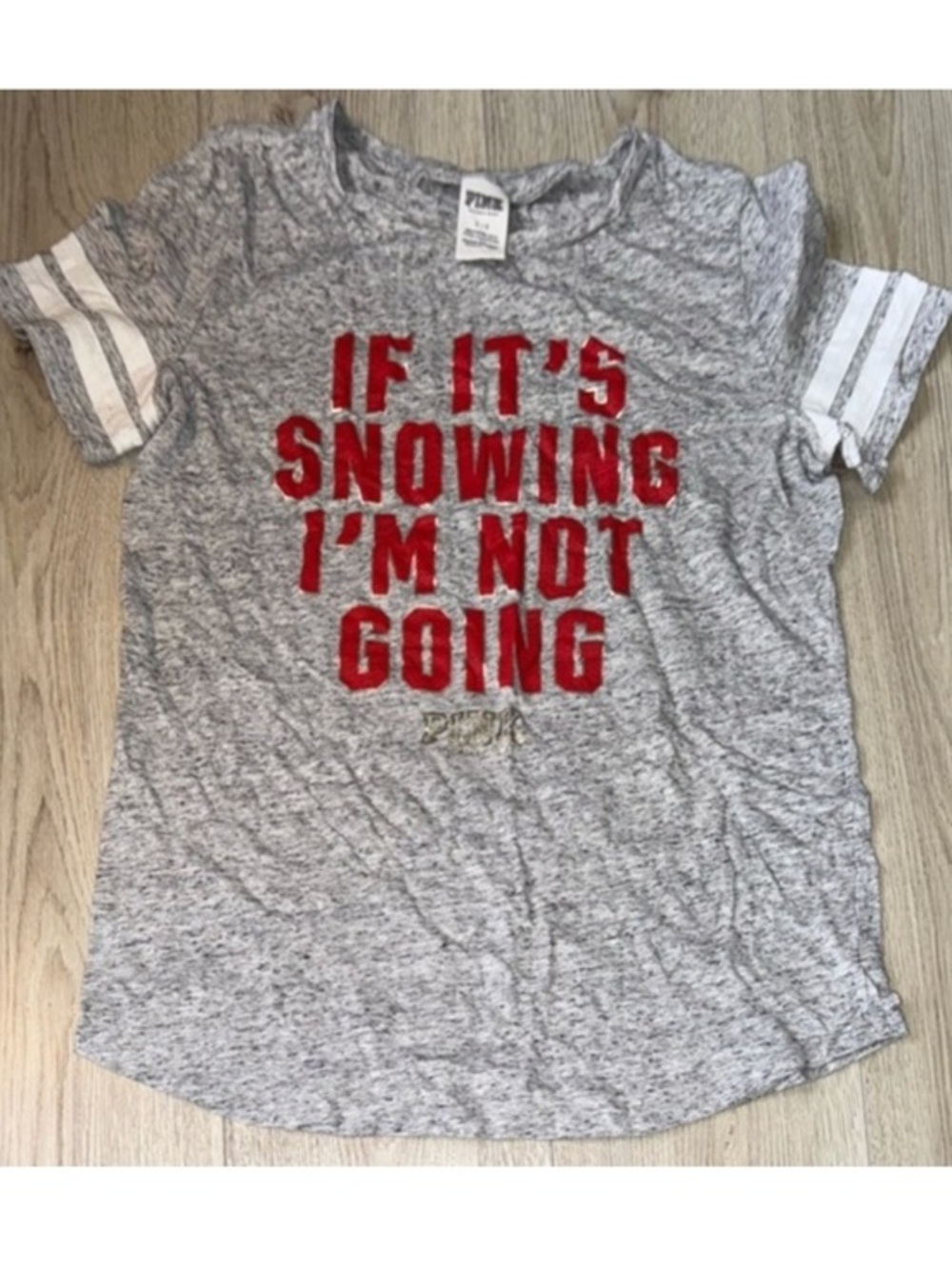 Victoria’s Secret pink grey gray short sleeve
